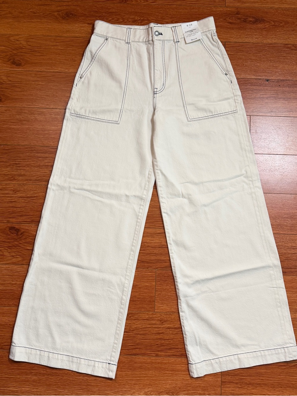 MADEWELL Superwide Leg Utility Jeans - 29” Waist